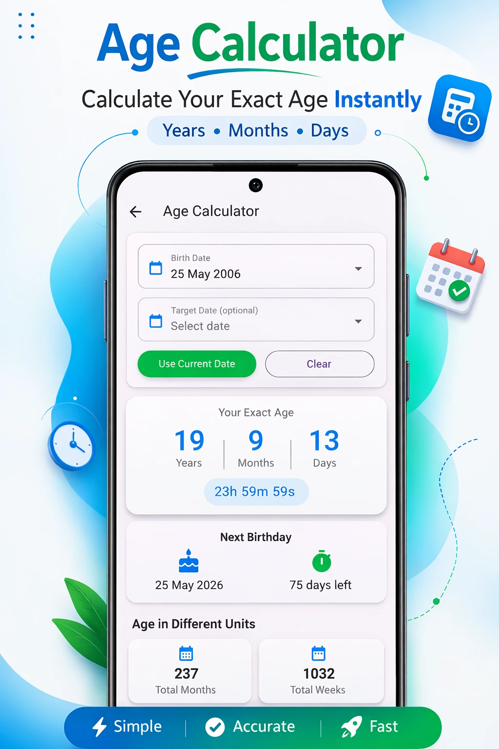 Detailed Age Output Screen